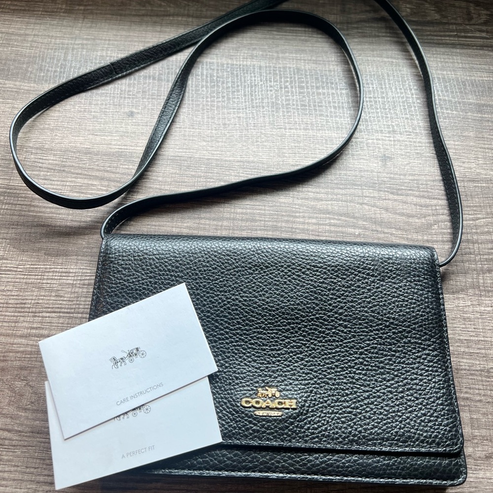 Coach Hayden Foldover Black Crossbody Bag - NWOT